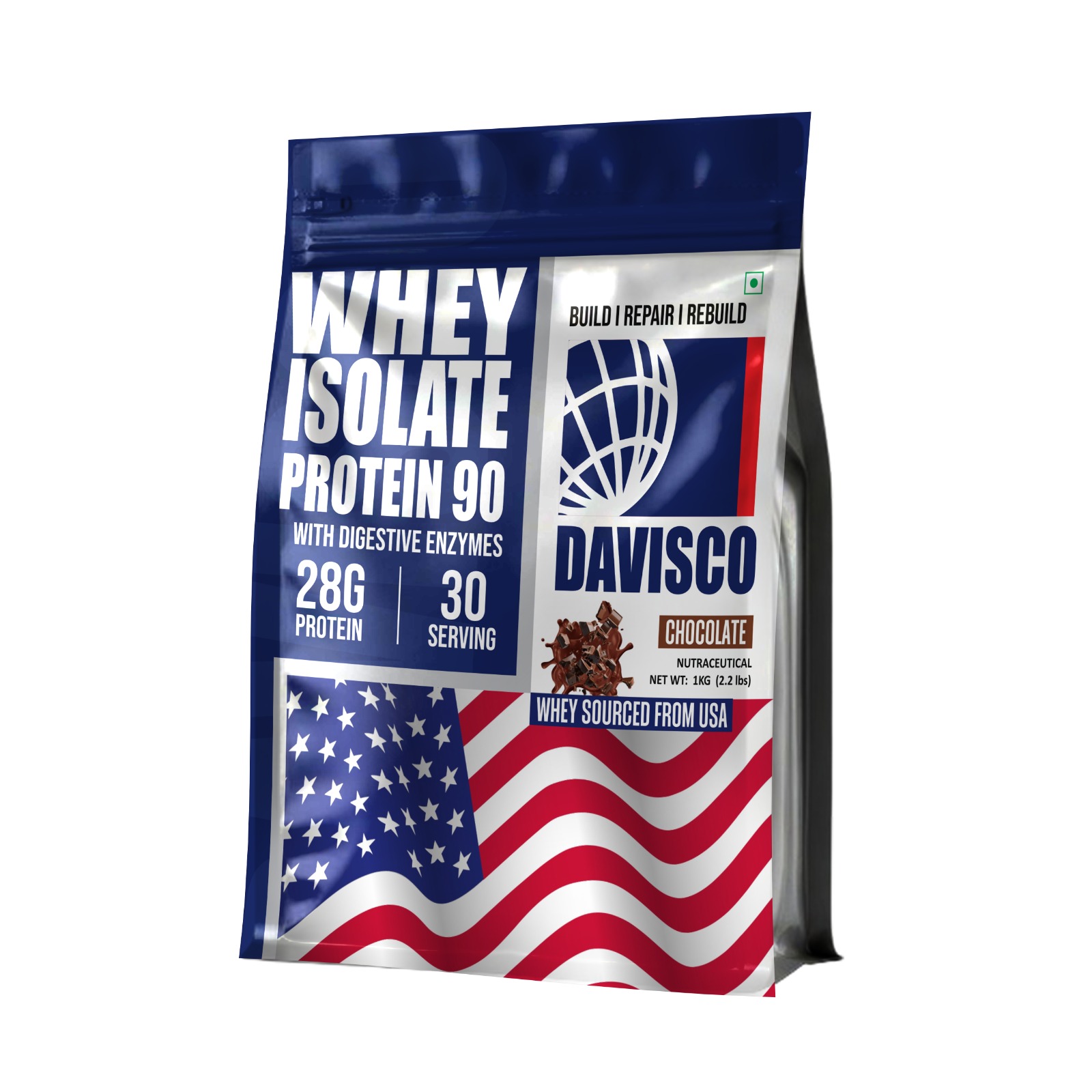 Davisco Whey Isolate Chocolate 1kg